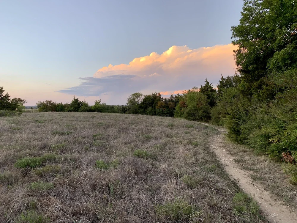  Rain clouds on the horizon at sunset on 9.15.22 