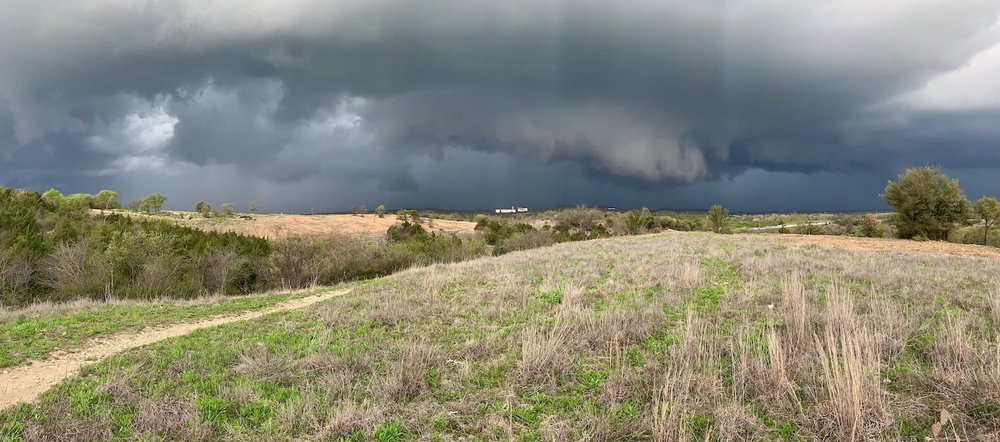  Lots of rain and some hail, but no tornadoes at Tandy Hills on 3.16.2023.  