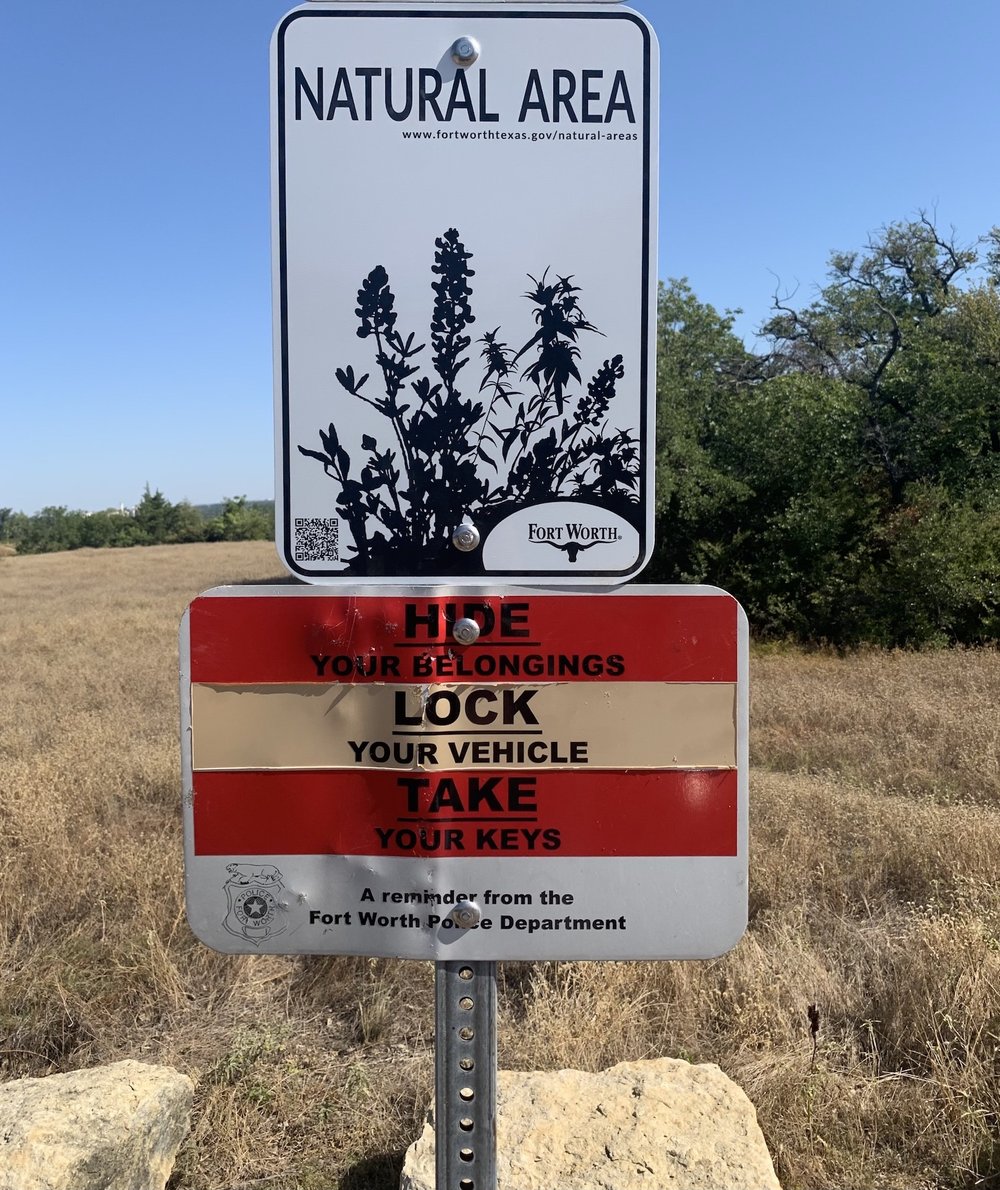  After 63 years of ownership, we now have signs that state, Tandy Hills is more than a neighborhood park. Thanks to  Michelle Villafaranca , for making this happen.  