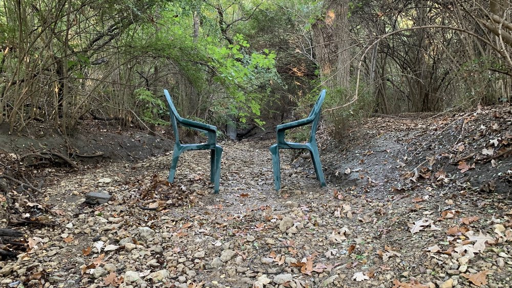  I spotted a pair of chairs in a remote creaked in mid-September. 