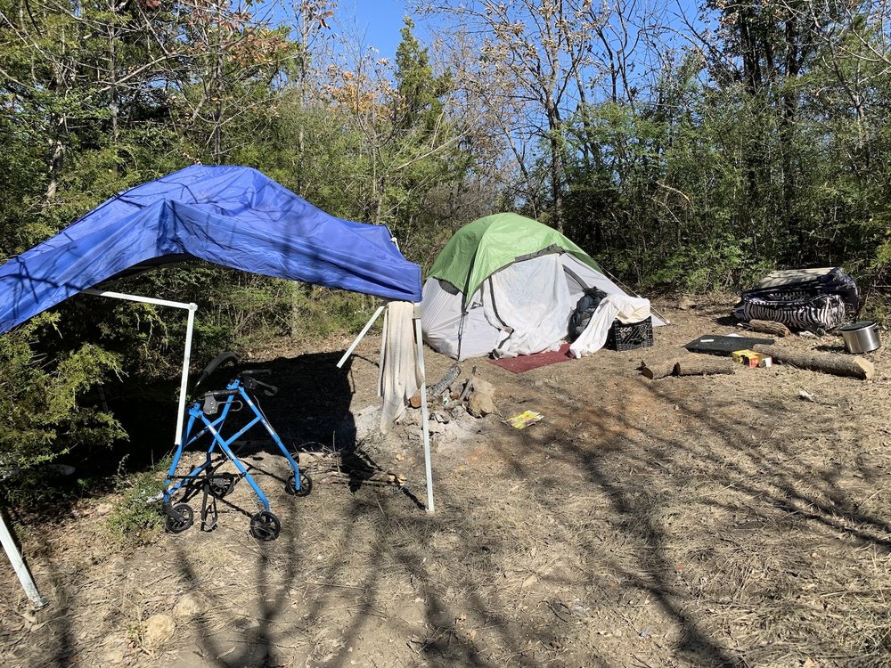  A new homeless camp left a huge mess behind before it was abandoned. 
