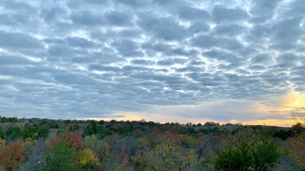  A striking sunset on 11/29, showed the beauty and mystery of the fall hills and valleys. 