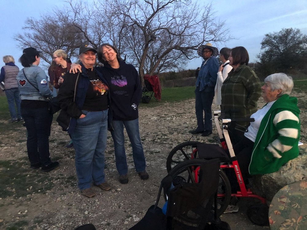  The Ladies Only Full Moon Hike w/  Amy Marti n on Feb. 23rd was enjoyed by about 25 women. 