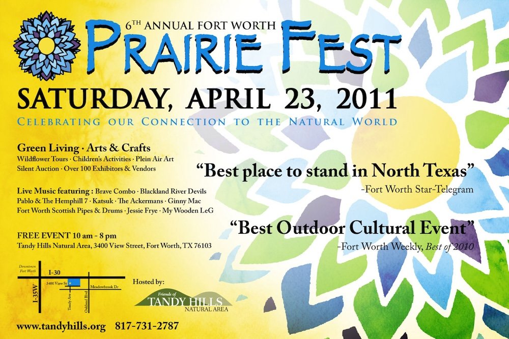  Prairie Fest , which ran for ten consecutive years, was intentionally planned to occur on or near Earth Day. 