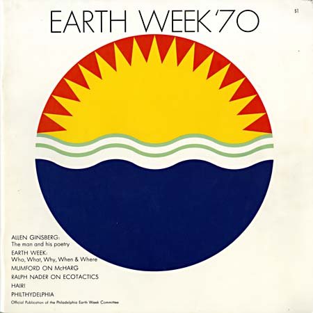  Earth Day 1970 poster designed for a teach-in in Philadelphia. 