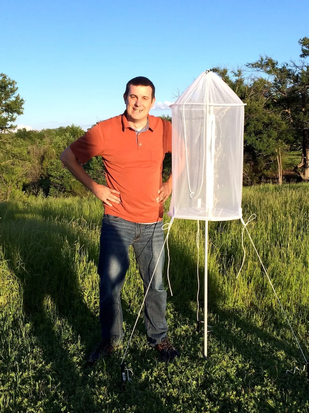  Sam Kieschnick at the Tandy Hills BioBlitz, 2016, just three months after starting at Texas Parks &amp; Wildlife Dept. 