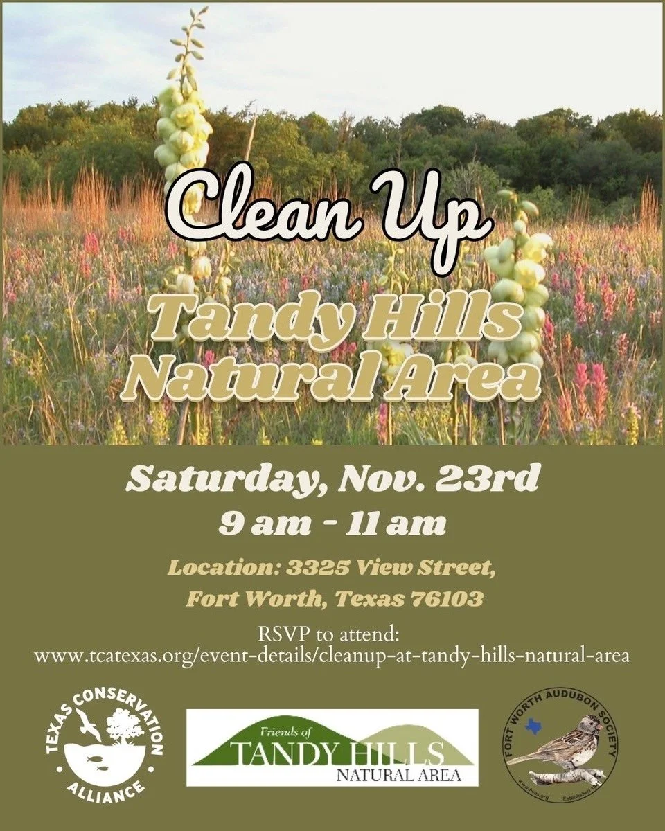  This group made an unsolicited offer to help clean up Tandy Hills.  