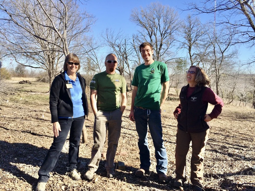  Visiting with the S&amp;S Trails crew and Michelle Villafranca 