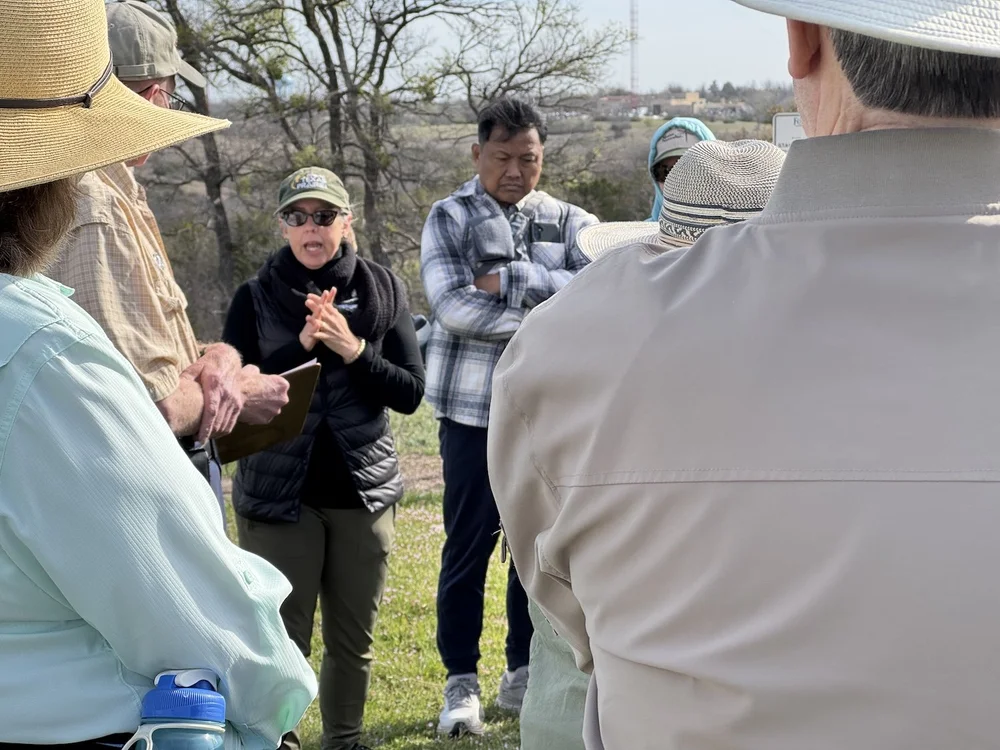   Michelle Villafranca , with City of FW parks, talked about the preparations and challenges for the burn. 