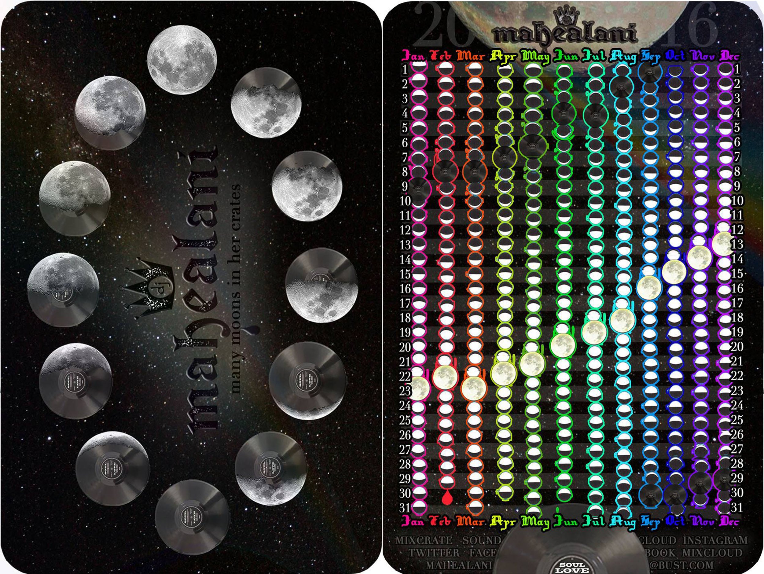 dj mahealani moon calendar 2016