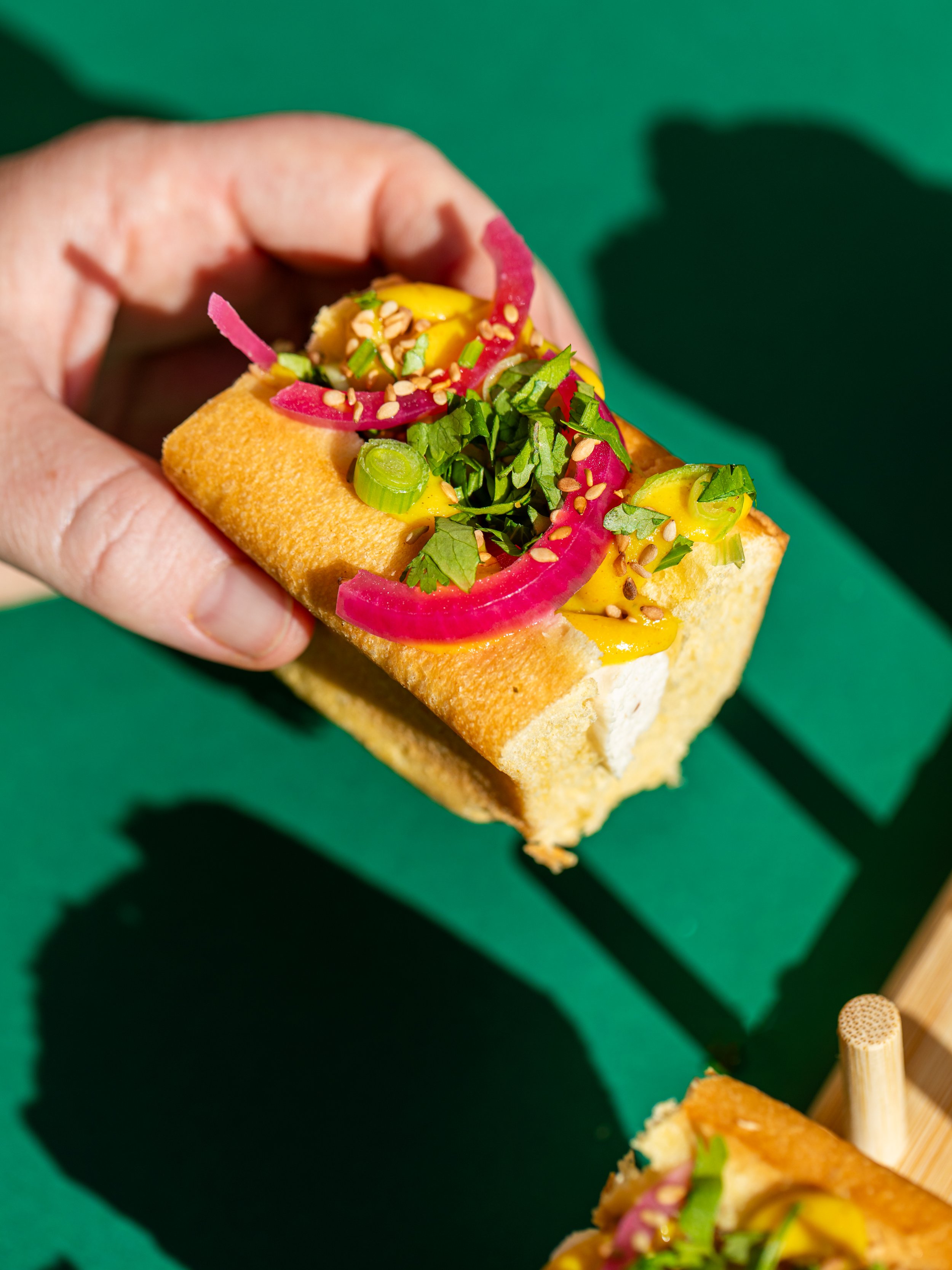 Comme un Hot dog - Pièce traiteur
Street food revisitée
Crédit photo : Léa Gil