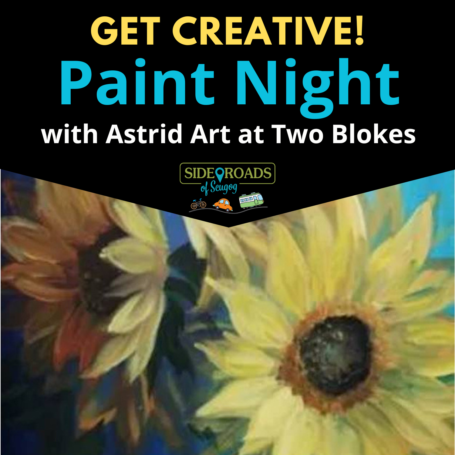 Paint Nite at Two Blokes Cider with Astrid Art
