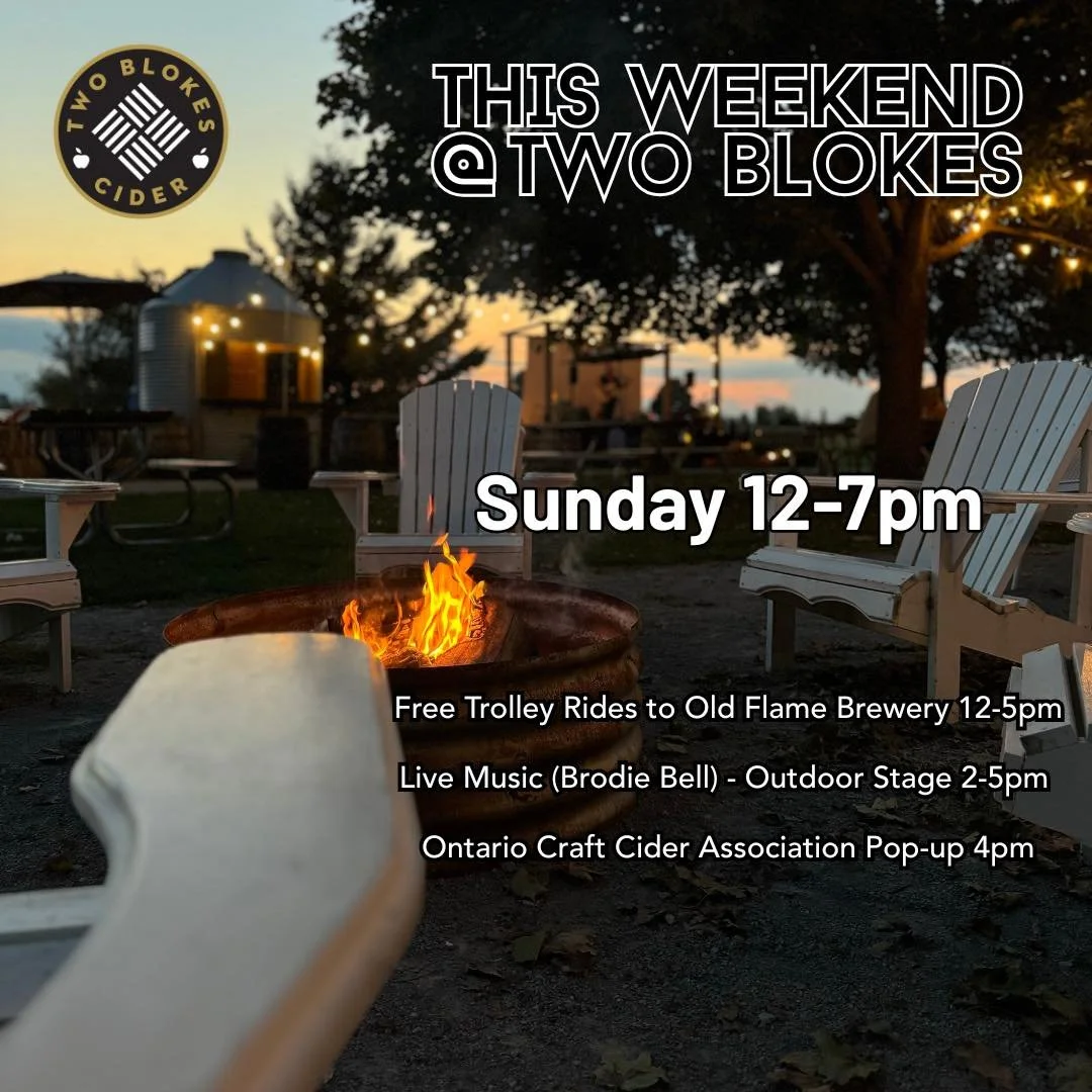 This Sunday at Two Blokes Cider