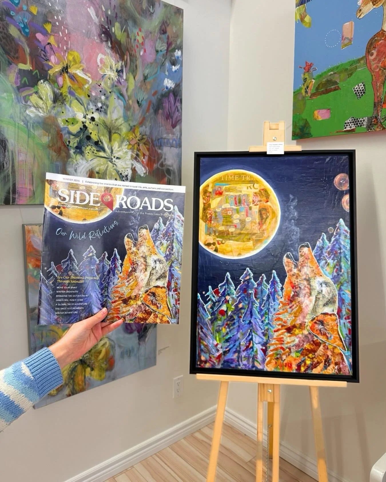 Billie von Roeder's artwork graces the cover of our winter issue of Sideroads, and we couldn't be more thrilled. If you're near Port Perry, visit Scugog Arts and discover their Christmas Shop, offering unique, handmade gift options and pick up a copy