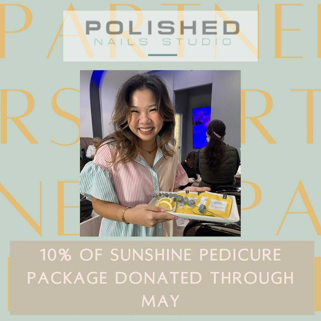 Take some time to visit Polished Nails Studio this month and ask for their &ldquo;sunshine pedicure&rdquo; and donate 10% back to HCS to help scholarship someone for counseling! It&rsquo;s a win, win! Pamper yourself and give back!