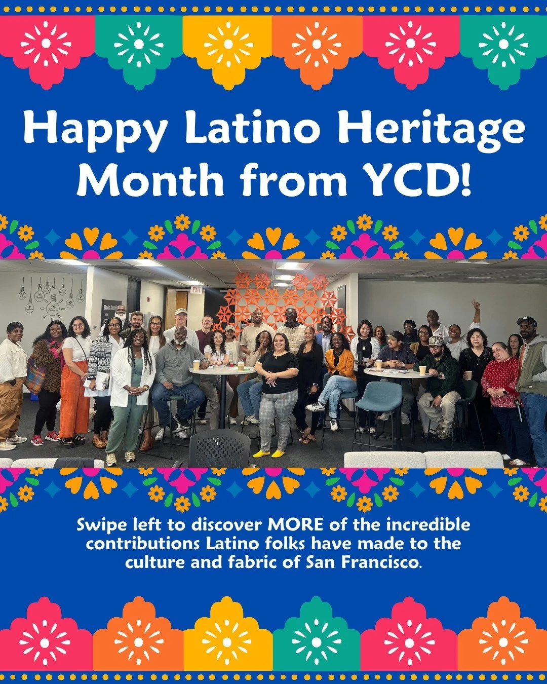 ❤️ 👏🏾 It's the end of #LatinoHeritageMonth today but we at YCD want to continue spotlighting the contributions of the Latino community to the wider culture, history and heart of San Francisco. 💛 🌁 
👈🏾 Swipe through some facts about San Francis
