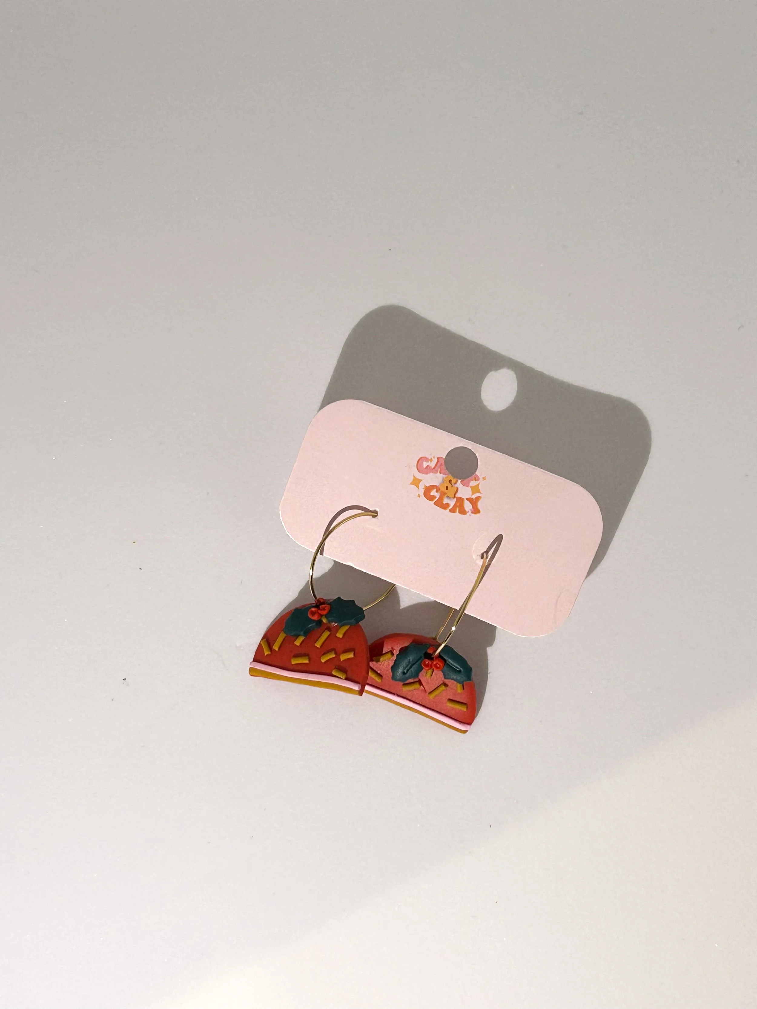 Retro Christmas Pudding Hoops