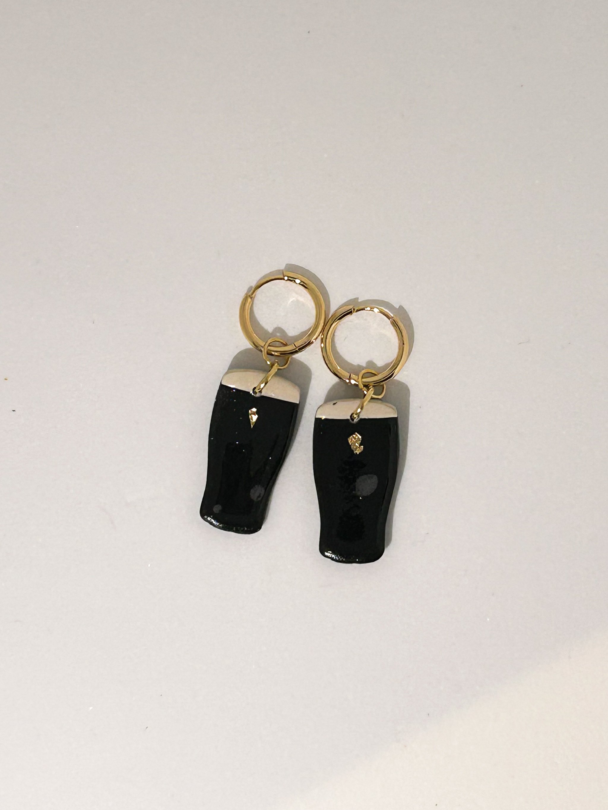 Irish Stout Hoop Earrings - Seconds