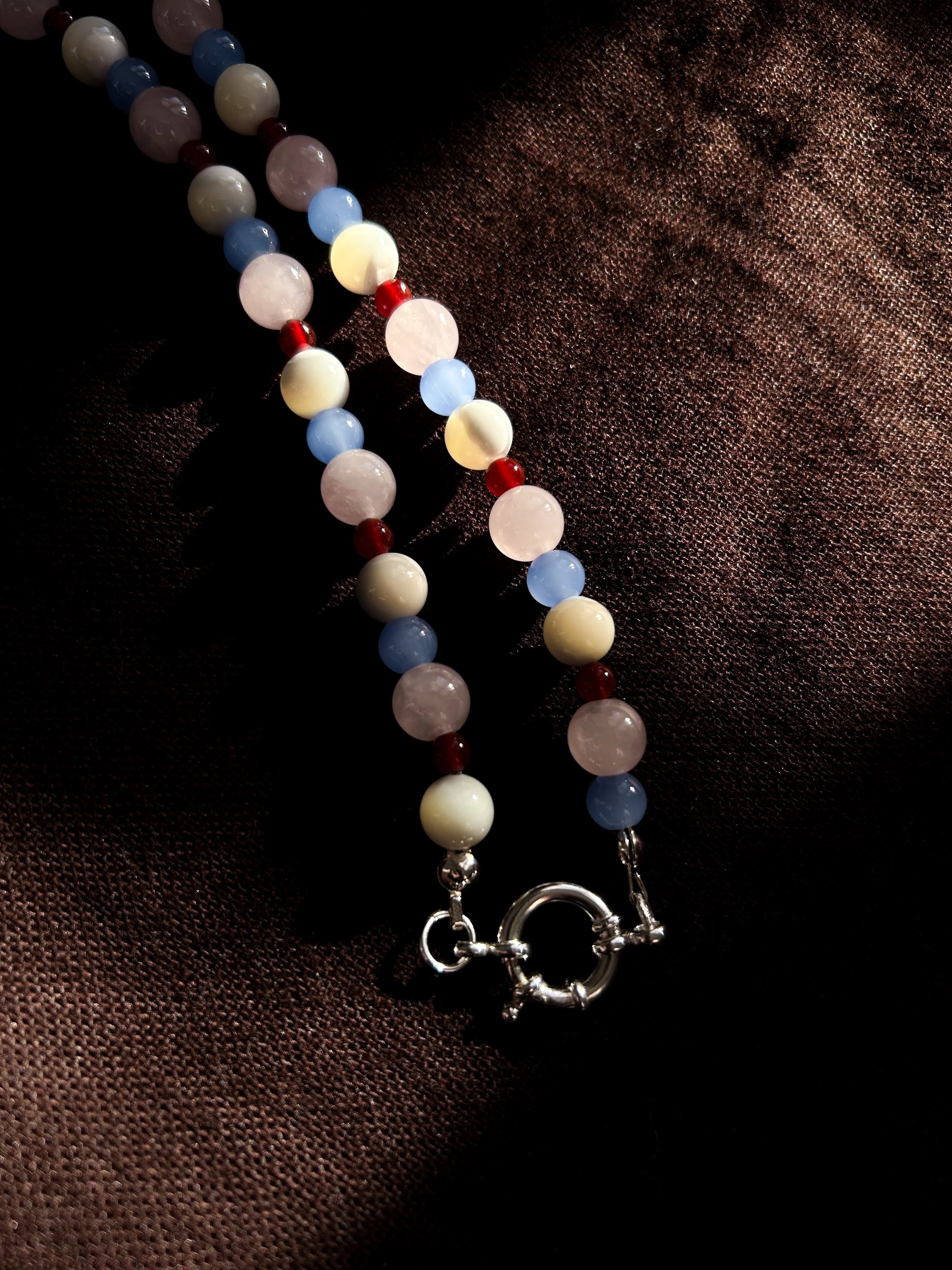 Beaded Necklace - Vintage Meringue