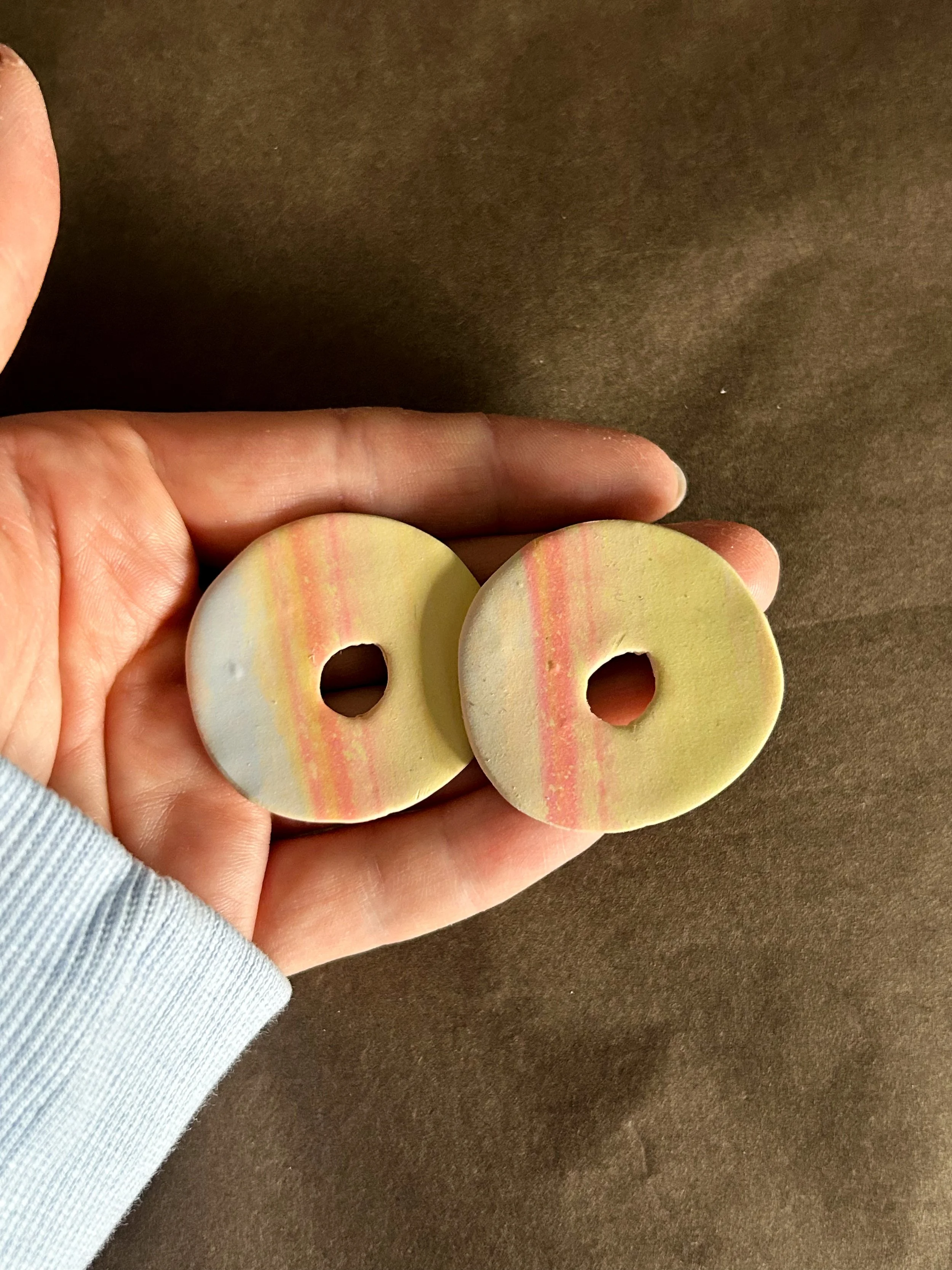 Pastel Watercolour Large Studs