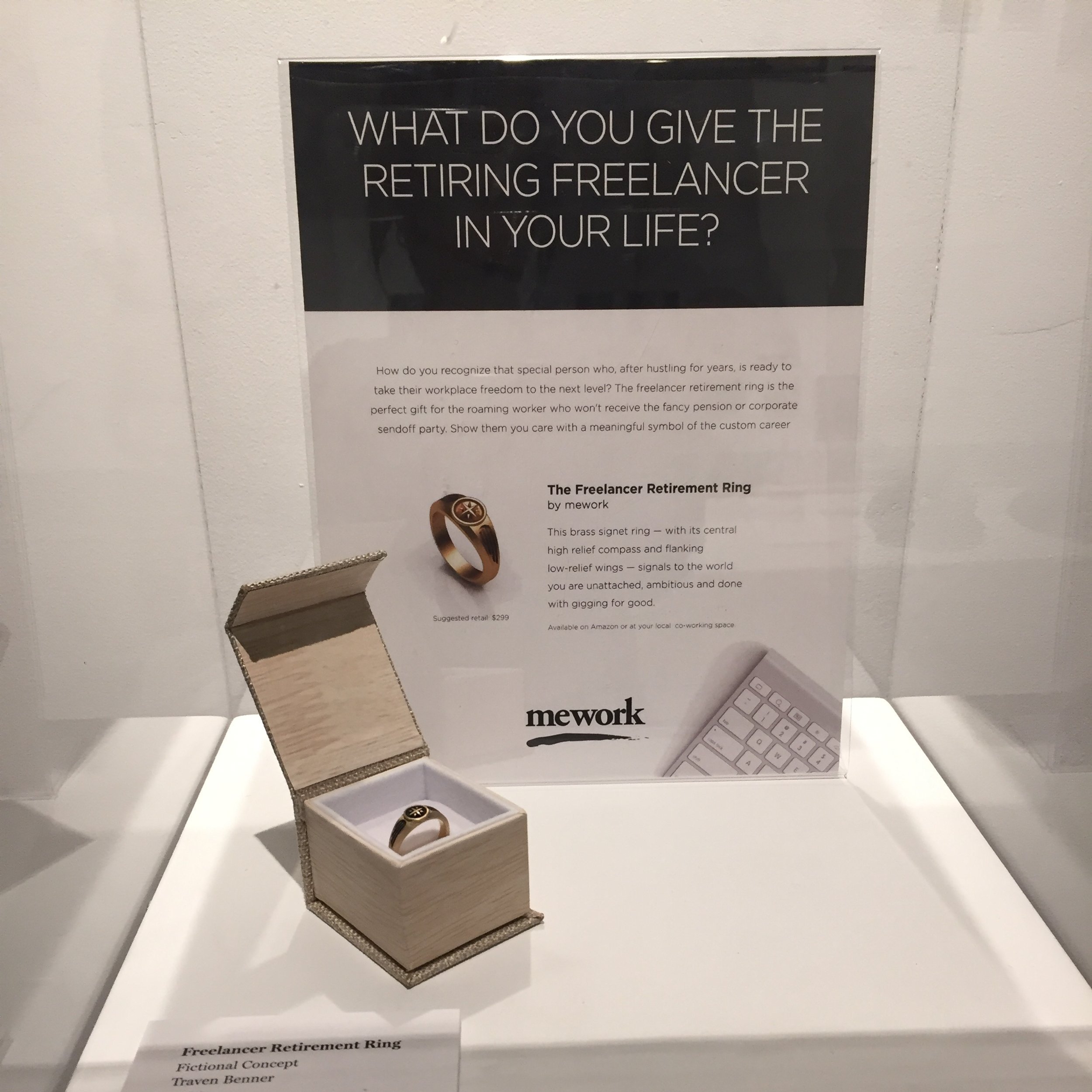 Freelancer Retirement Ring, Traven Benner, 2017