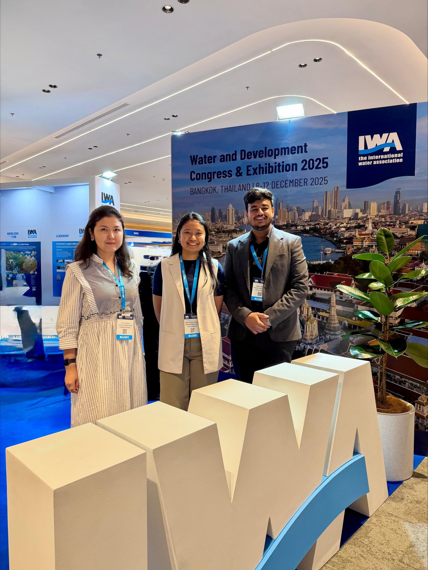 Members of Imperial team at the IWA Water and Development Congress and Exhibition 2025