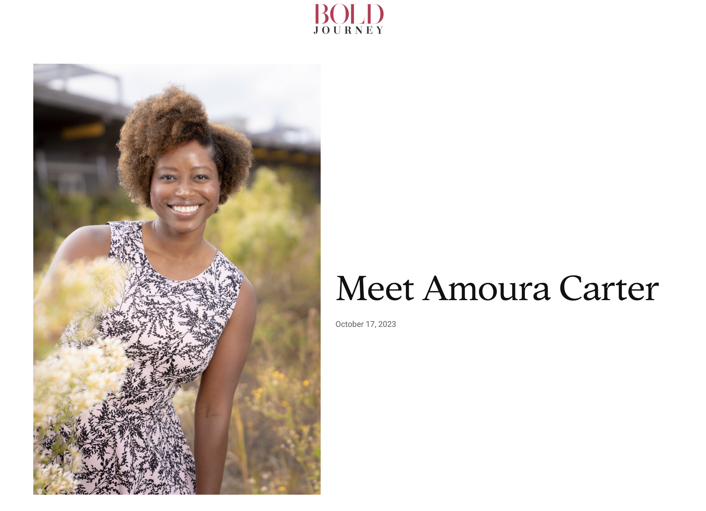Meet Amoura Carter: Educator, Strategist, and Creative Force for Impactful Storytelling