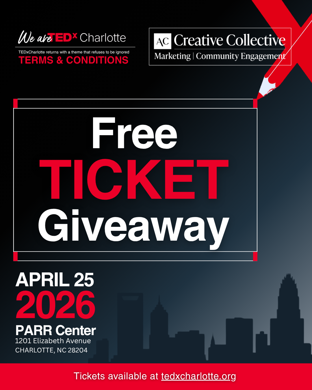TEDXCharlotte Ticket Giveaway