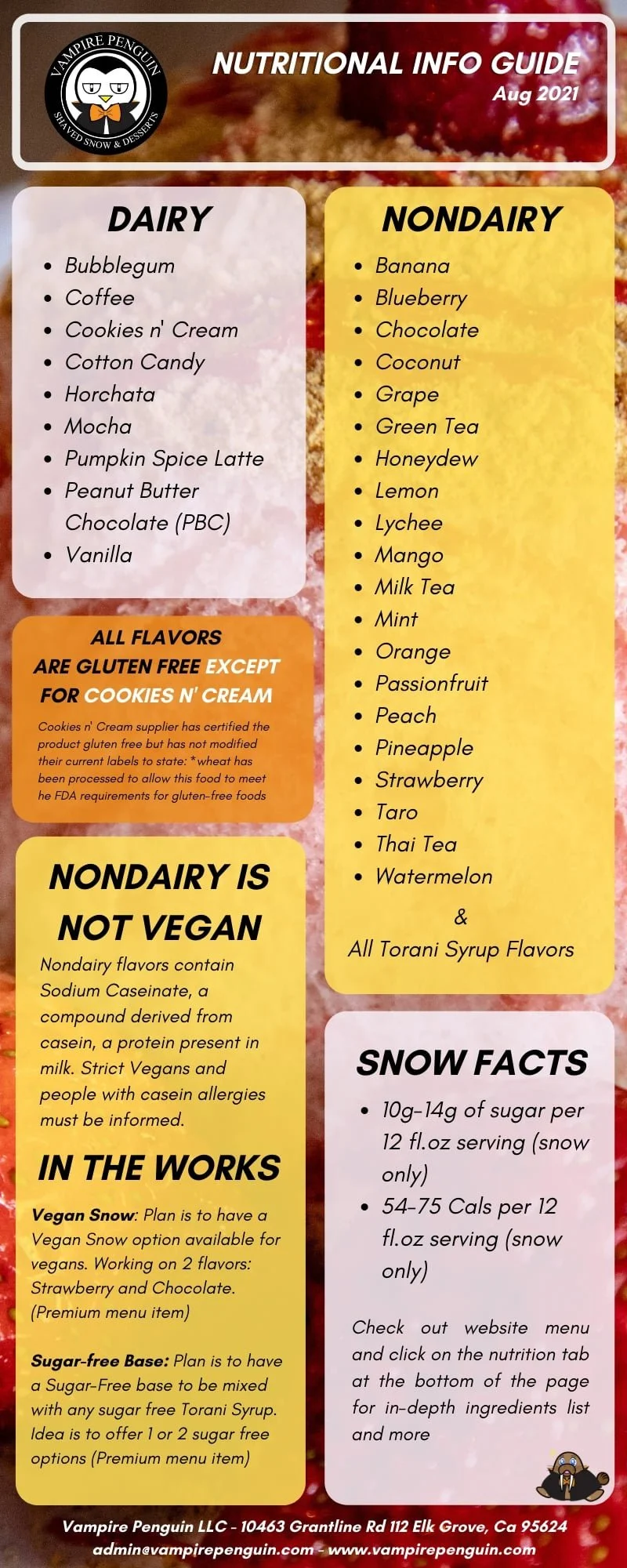 Nutritional Allergy Info Vampire Penguin Aiken