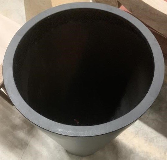 Large Black Planter 35%22 Tall x 16%22 Diameter 1.jpeg