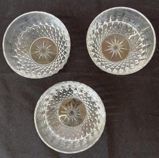 Three (3 Pressed Glass bowls pic 1.jpeg
