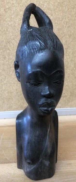 African Art Wood Carving Woman front.jpeg