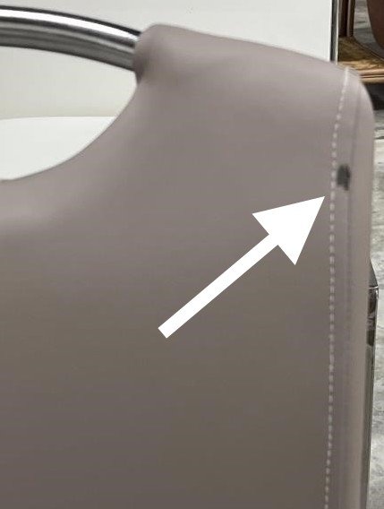 Four (4) Modern Taup Chairs Ink stain.jpeg