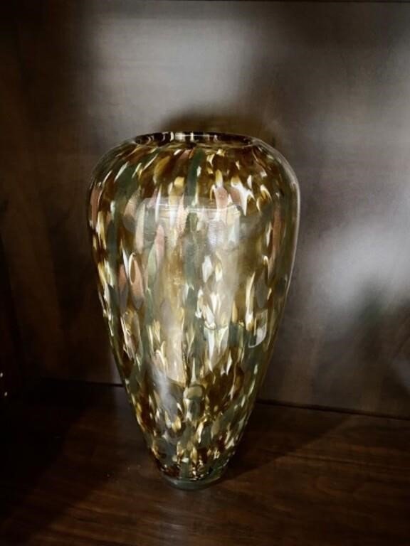 Brown GlassSpeckled Vase.jpeg