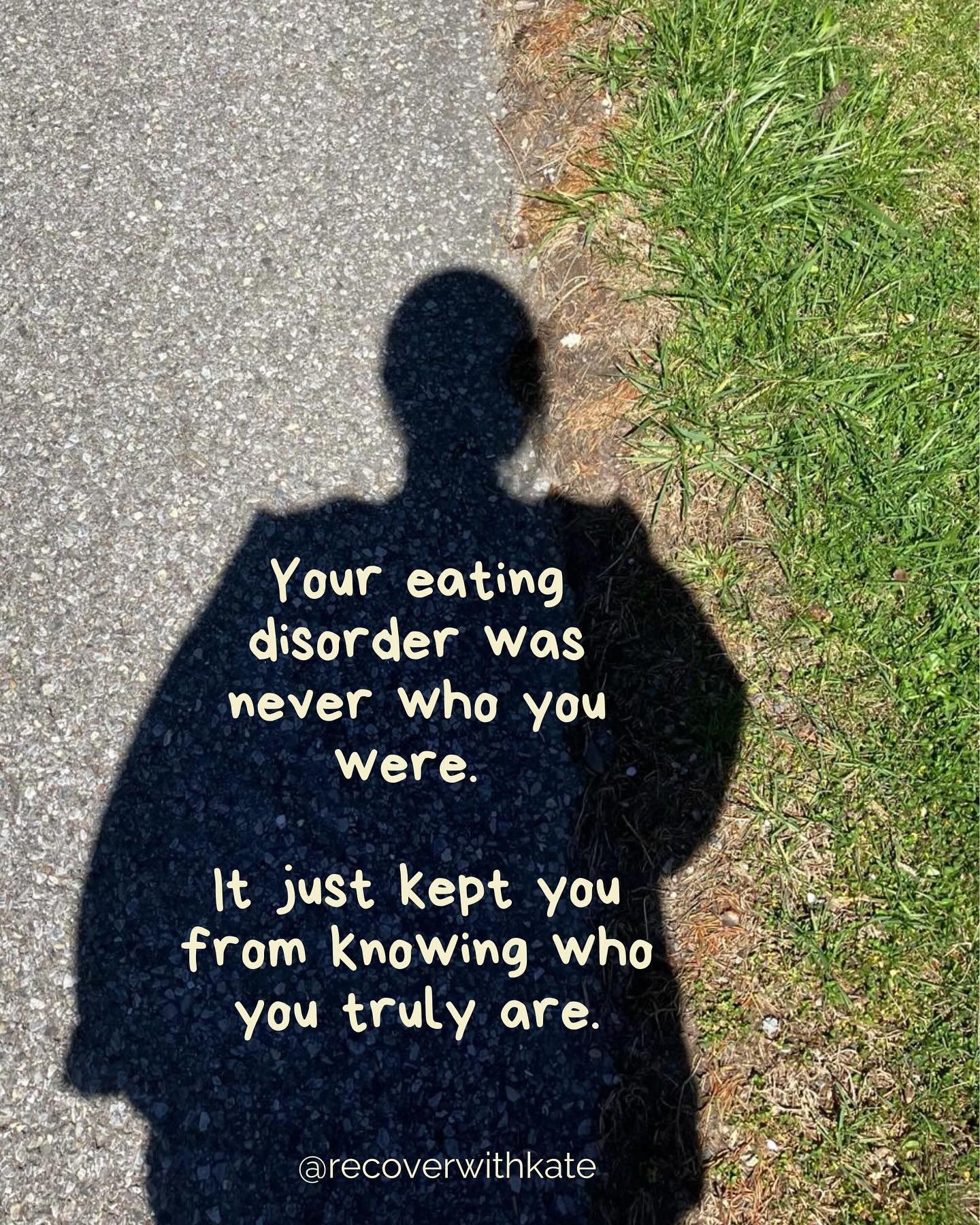 It&rsquo;s so normal to feel like you are losing your identity when you are recovering. You can feel exposed, confused, and lost about who you are without an ED. 

Who am I if I&rsquo;m not seen as the healthy and fit one? 

Who am I if I&rsquo;m not