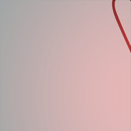 Close-up of a pink gift box with a red ribbon on a pink background.