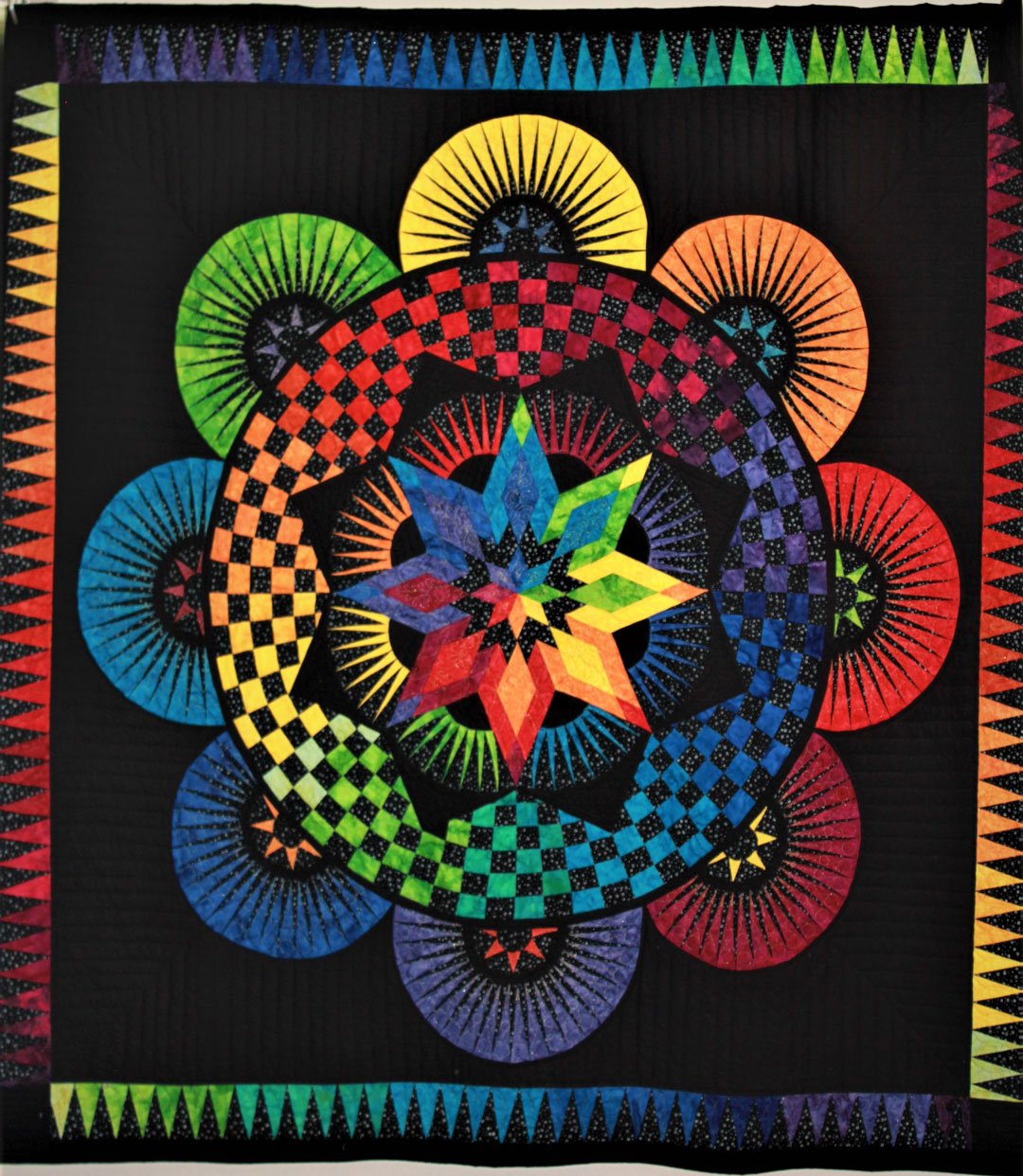 Best Use of Color: Illumination, pieced and quilted by Gail Butler, 64" x 64", Plymouth, MA