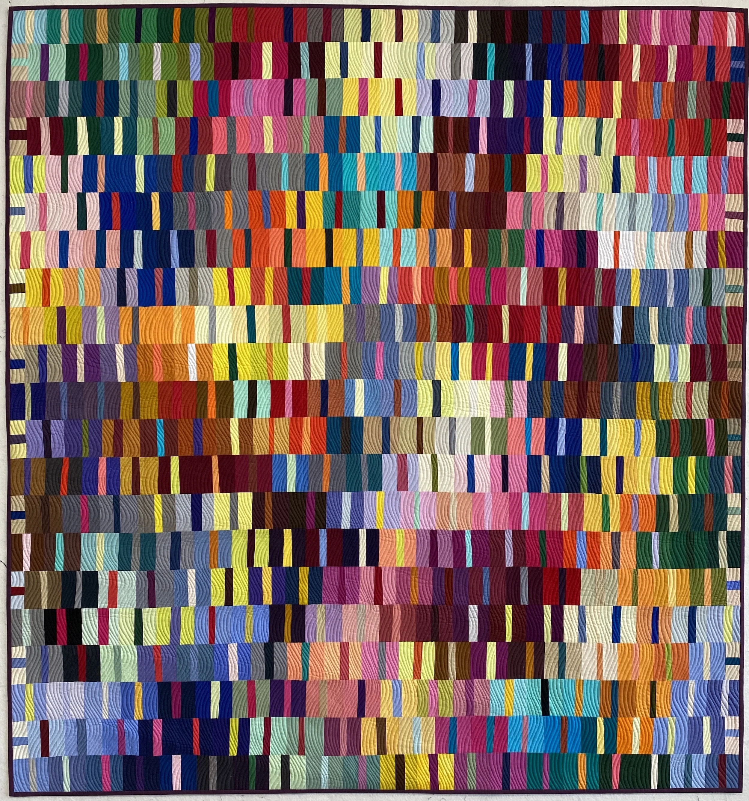 JUDGE'S CHOICE - GERALD ROY: Color Confetti, pieced and quilted by Timna Tarr, 67"x72", South Hadley, MA