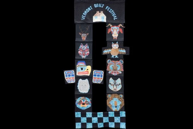 Best Friendship Quilt - Spirit Animal Friends in Totem by Sue Reeps