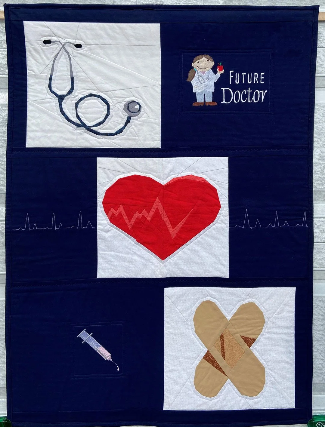 Best New Youth Quilter: Future Dreams by Keira Leigh Jacquier, 26" x 38", Southwick, MA
