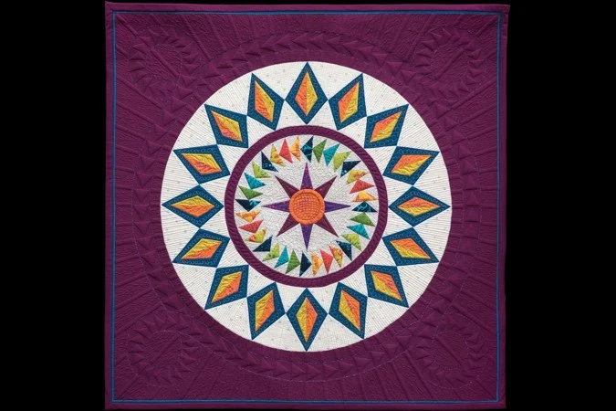 Best Wall Quilt - Circle of Geese by Nancy Lapointe