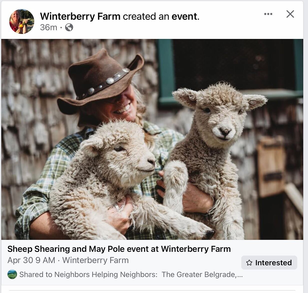 Always something fun going on @winterberryfarm !! Check it out when you come to the cabins. #katydidcabins
