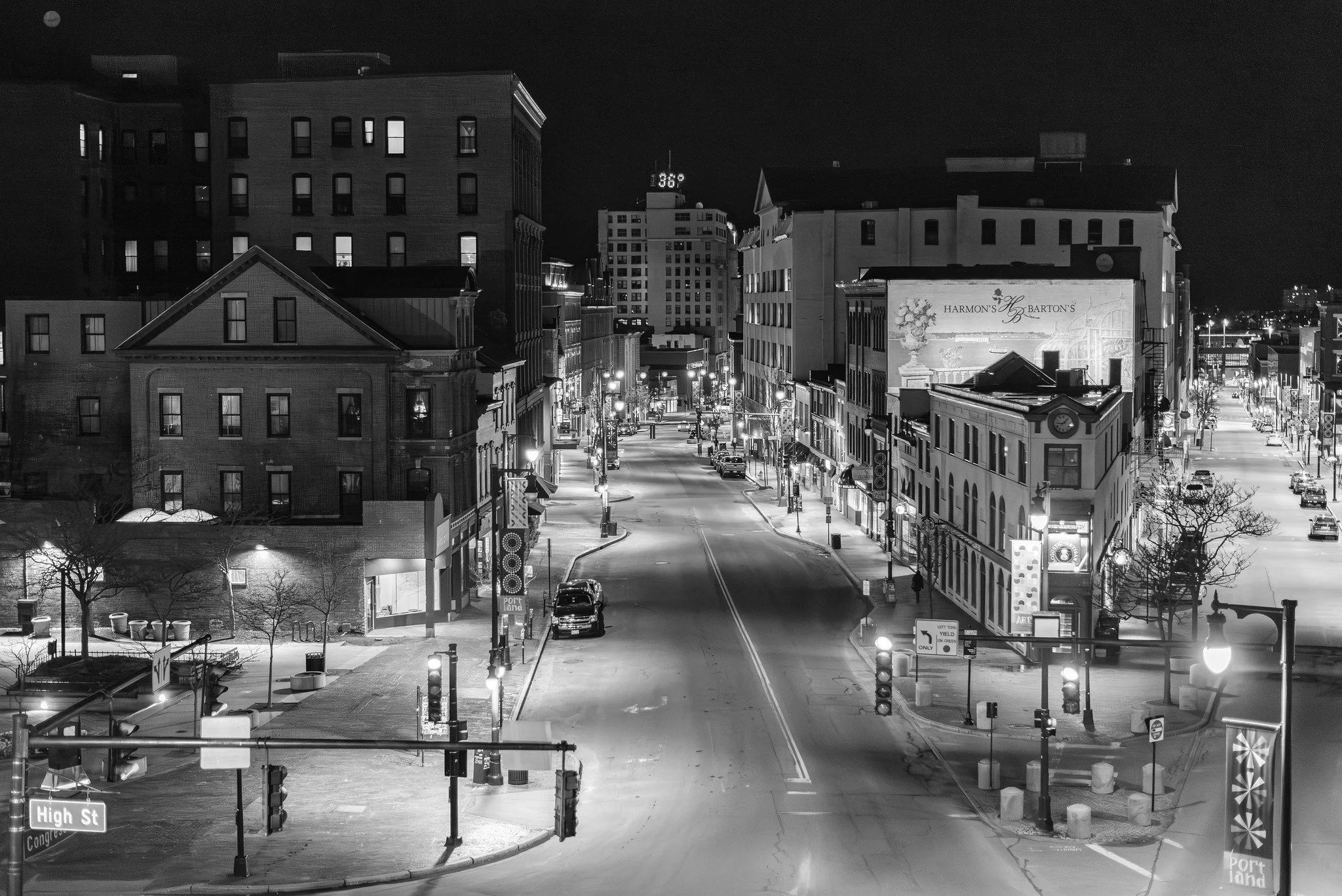 Congress Sq, looking east. 3/31/2014