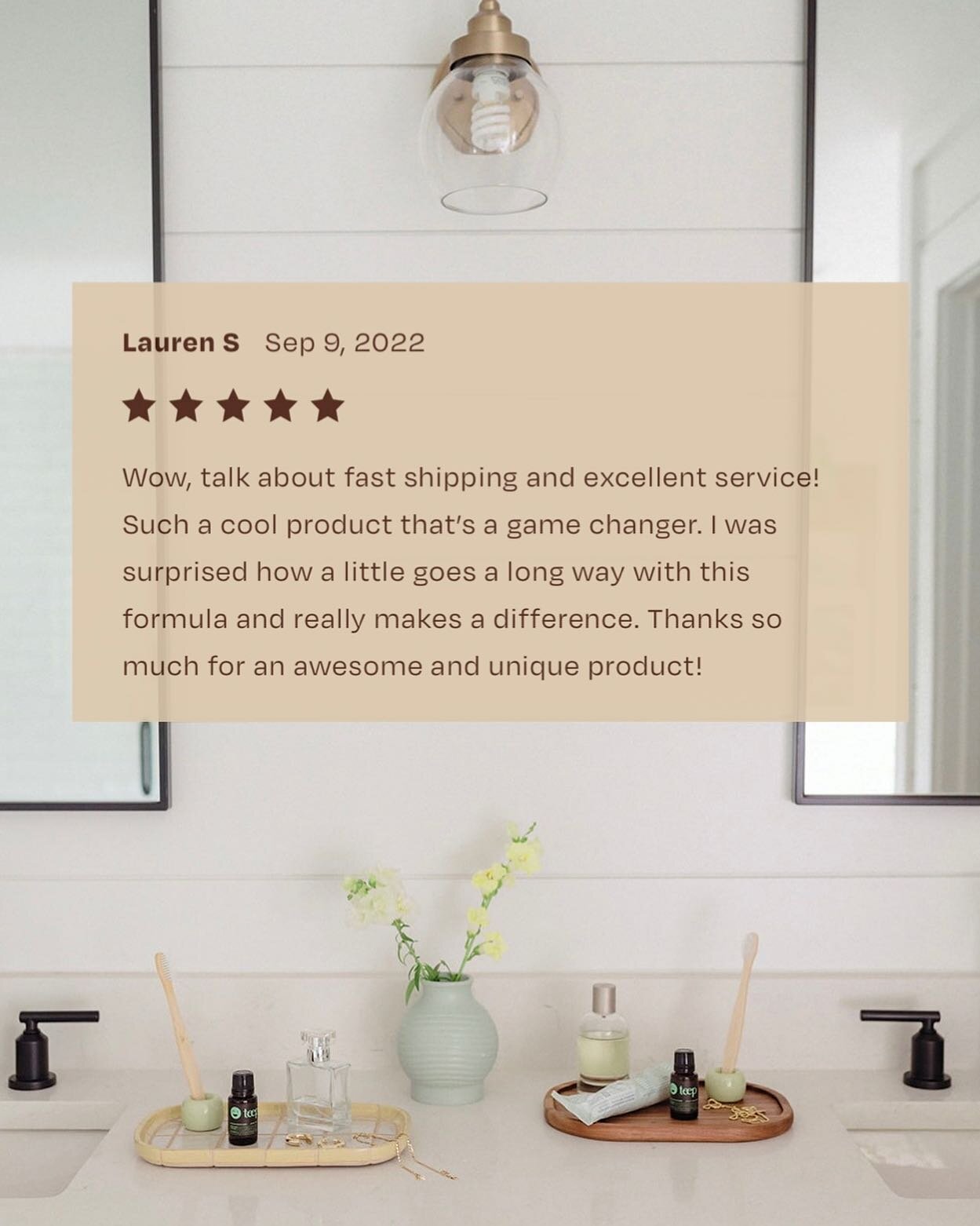 &ldquo;Wow, talk about fast shipping and excellent service! Such a cool product that&rsquo;s a game changer. I was surprised how a little goes a long way with this formula and really makes a difference. Thanks so much for an awesome and unique produc