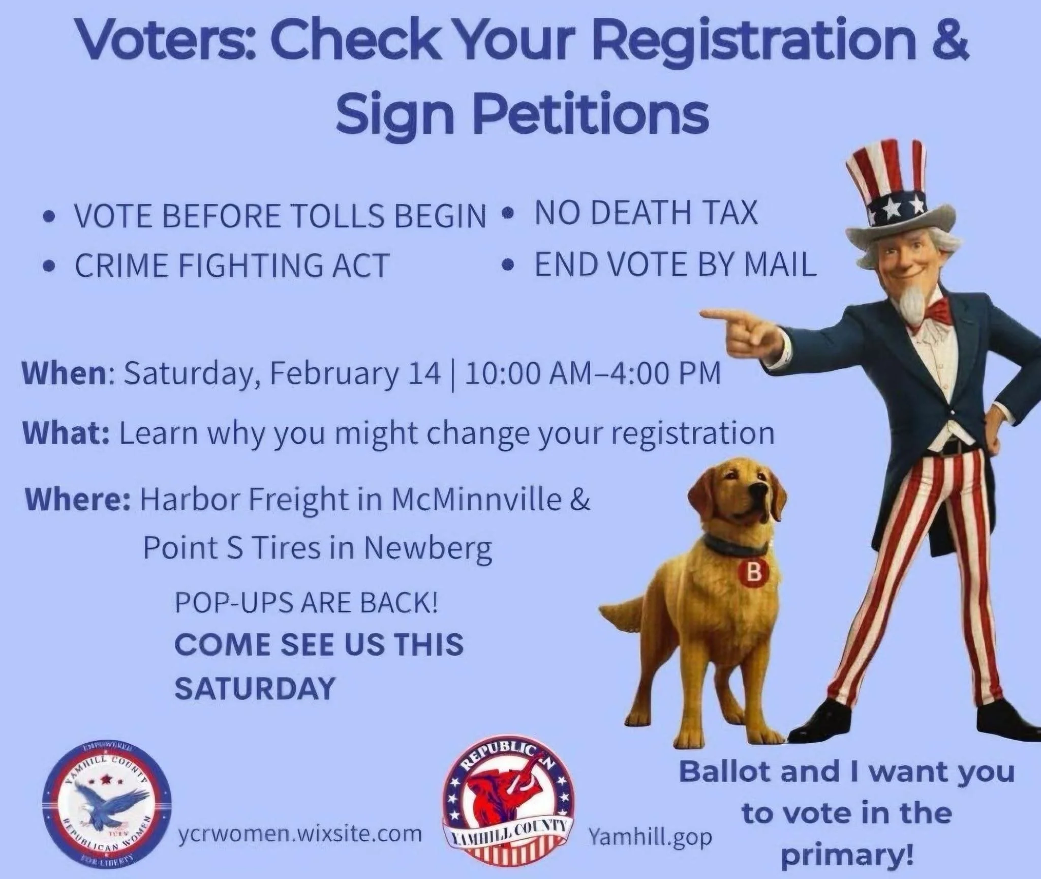 Verify Voter Registration and Sign Open Petitions  