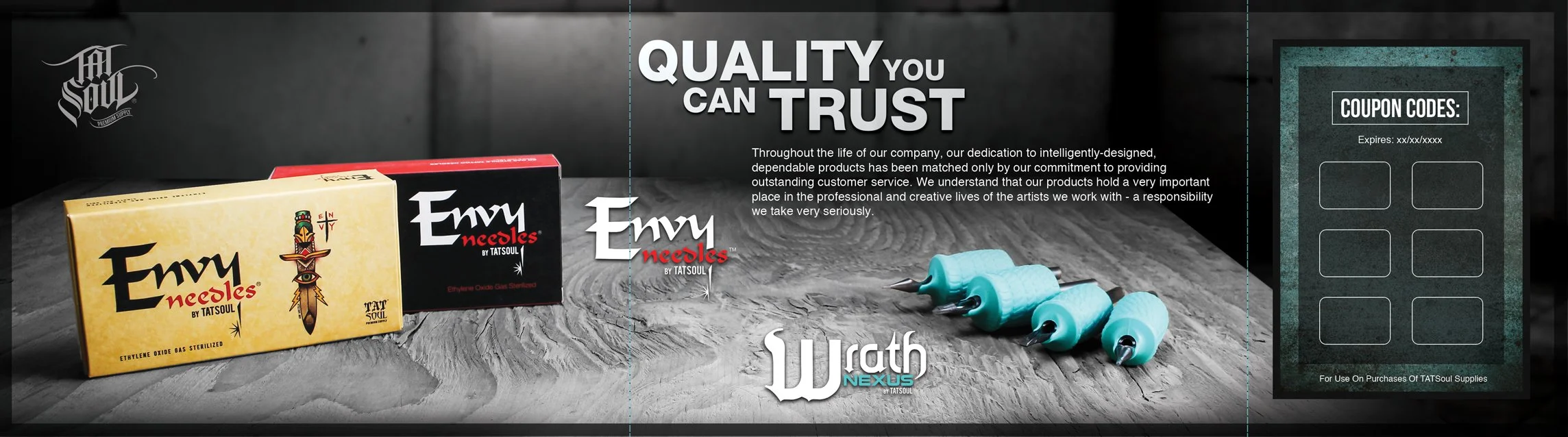 In early 2016 data had shown that TATSoul, being a West-Coast-based company was lacking customers in the North East. Tattoo artists were responsive to direct mail and this was my concept of a campaign to communicate faster shipping times. It was heav