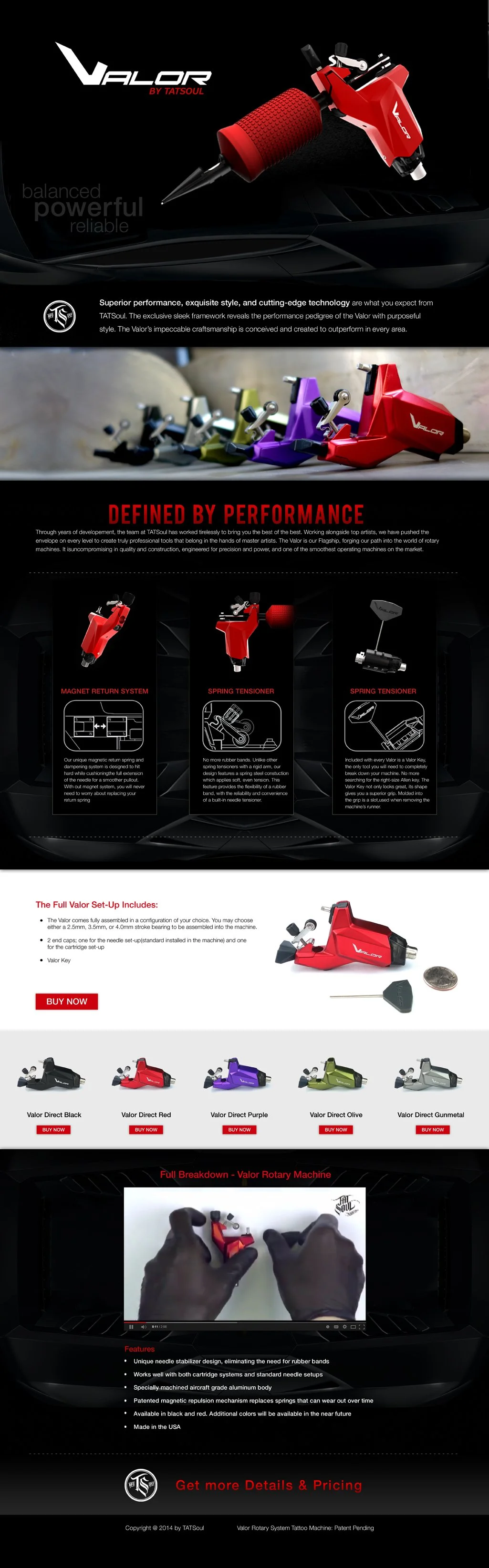 Landing page that would eventually include testimonials as well