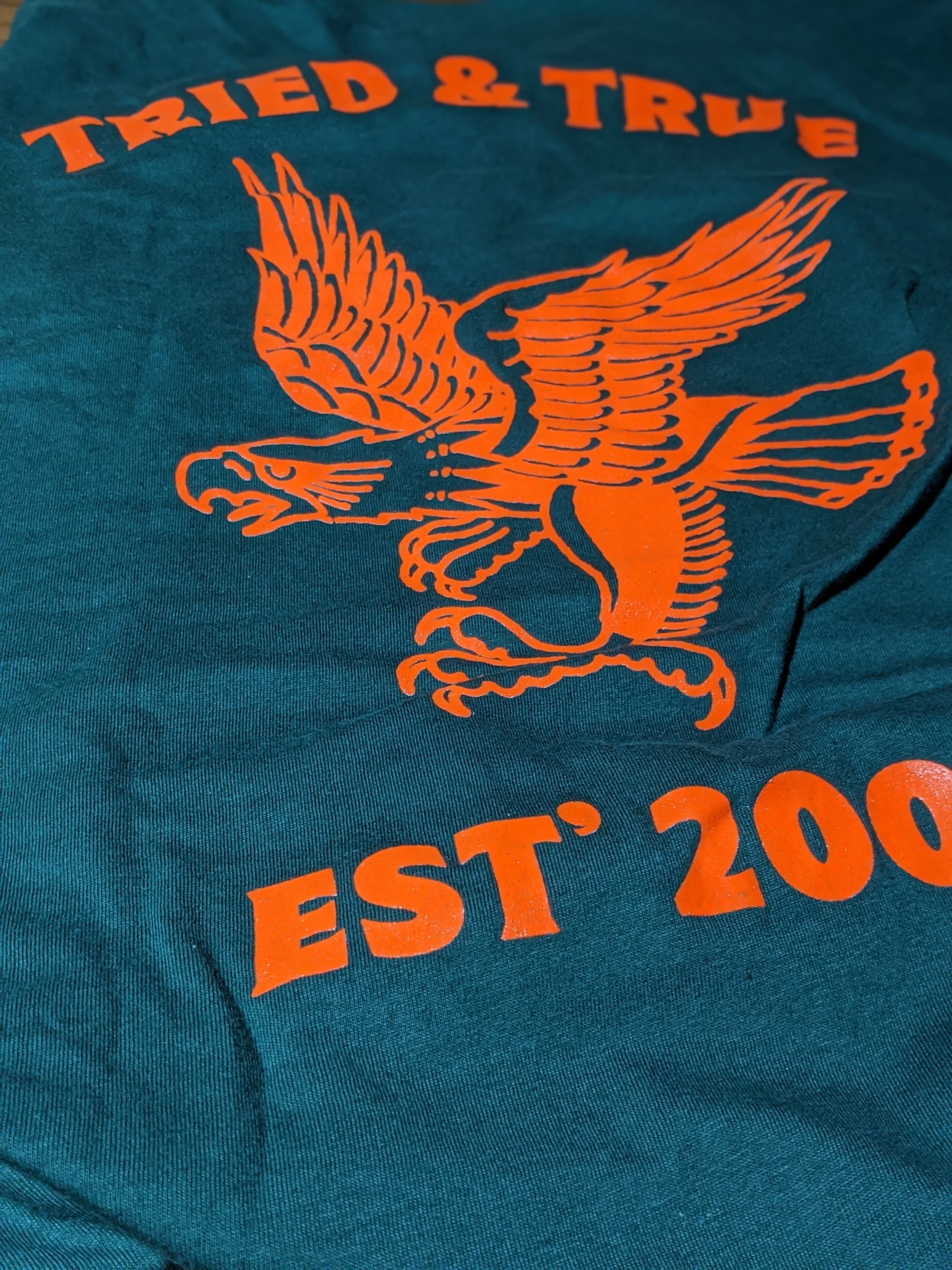 Lucky Supply USA t-shirt design. Eagle by Mike Wilson.