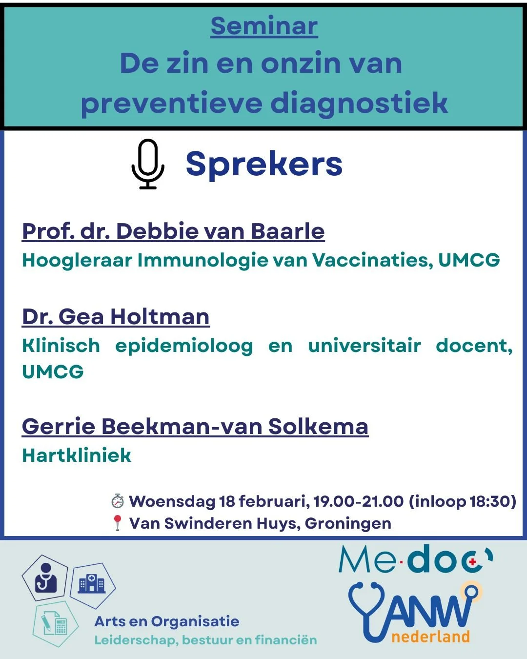 Seminar: De zin en onzin van preventieve diagnostiek
