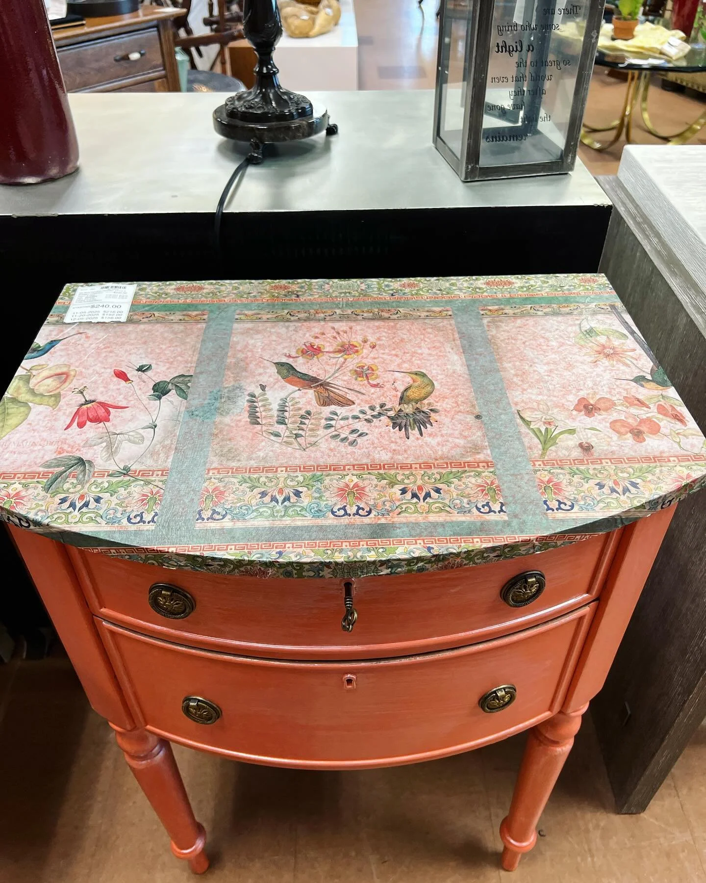 Super cute refurbished bedside table!